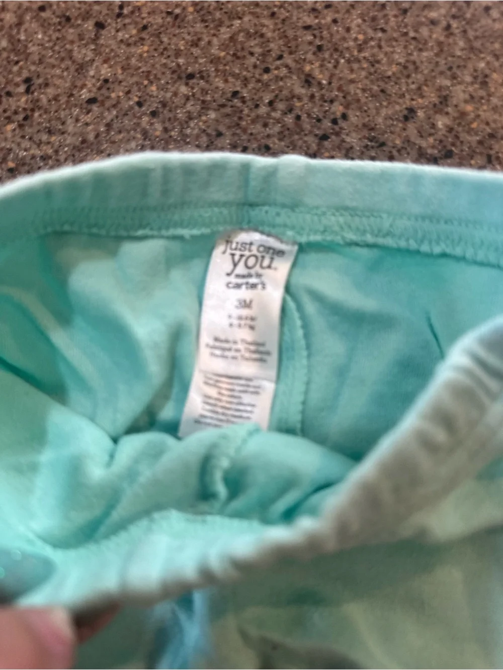 Carter's Soft Mint Green Baby Leggings
